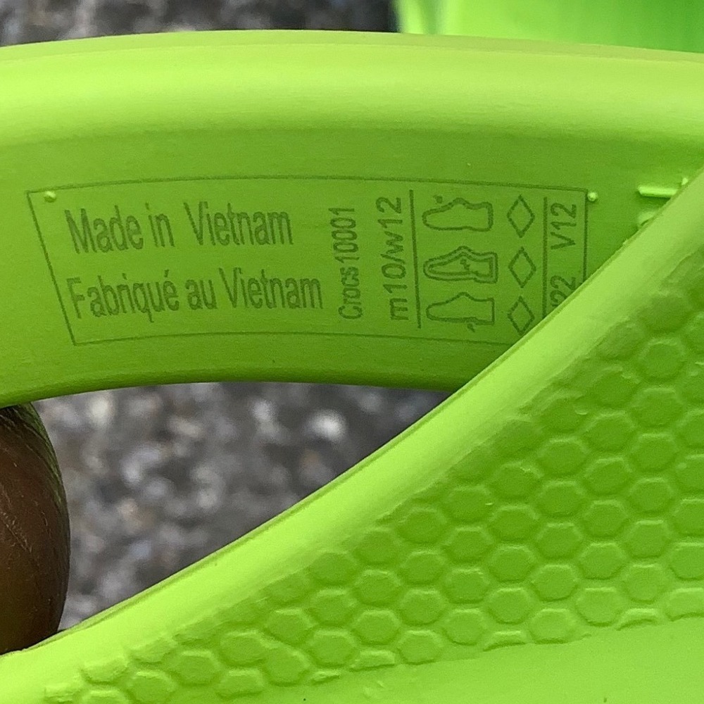 Crocs Classic Clog Lime Green Mens 10 Womens 12 Comfort Slip On Shoes 10001 - Picture 5 of 10